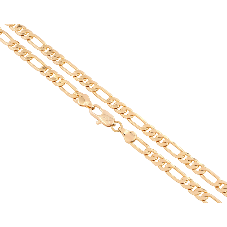 Ланцюжок Xuping Позолота 18K Плетіння Фігаро довжина 45см х 5мм фото №1