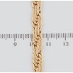 Ланцюжок Xuping Позолота 18K Плетіння Мотузка прокатана довжина 50см х 6мм фото №2
