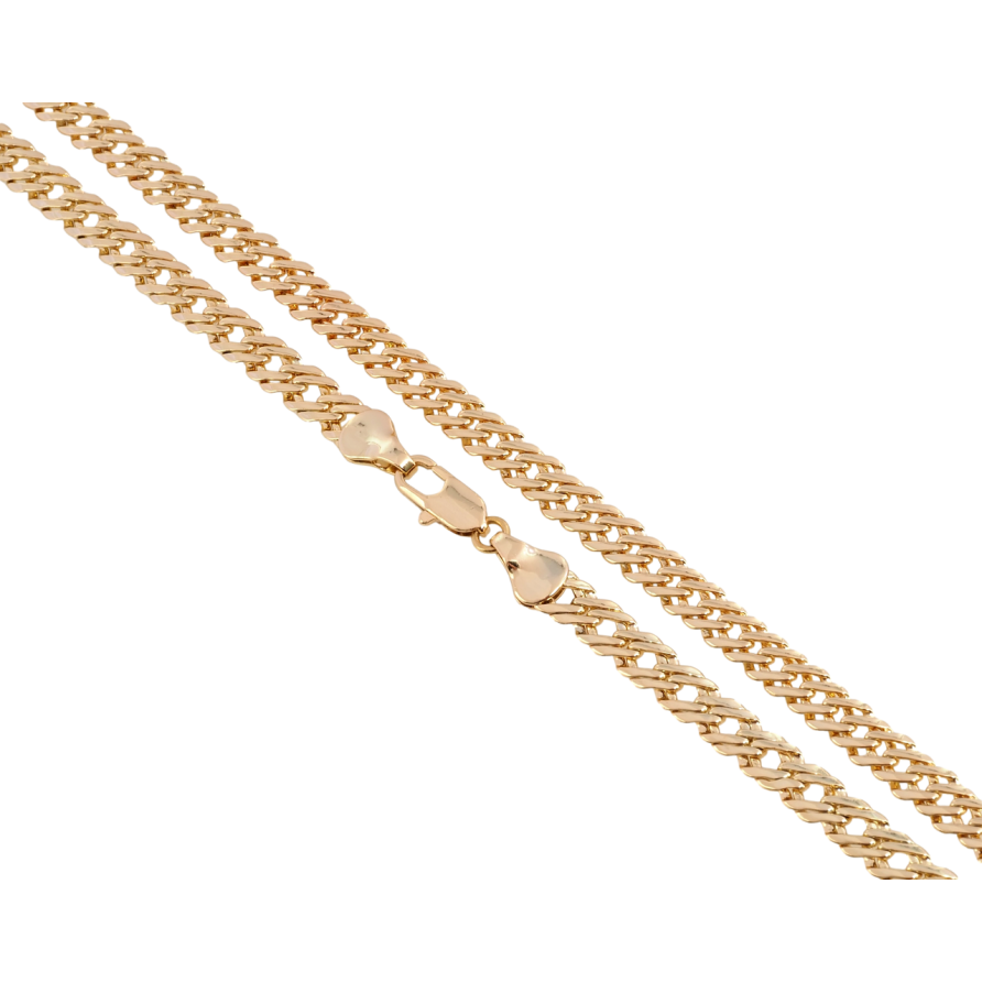 Ланцюжок Xuping Позолота 18K Плетіння Подвійний Ромб довжина 44см х 5мм фото №1