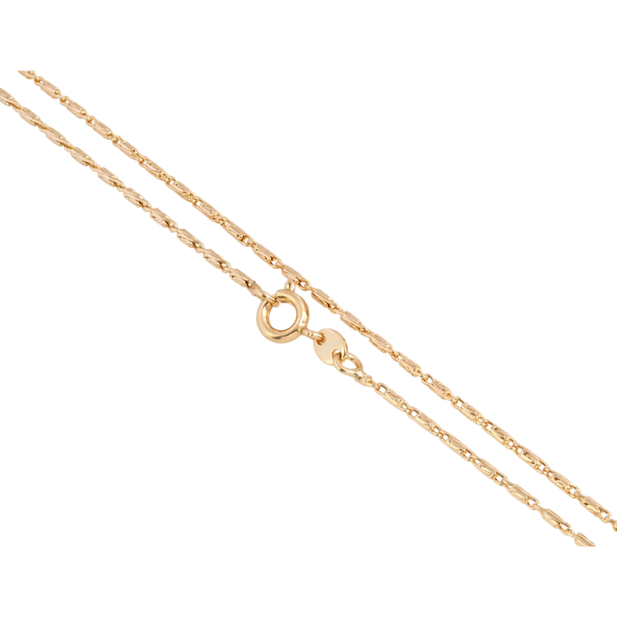 Цепочка Xuping Позолота 18K Плетение Улитка длина 45см х 1.5мм фото №1