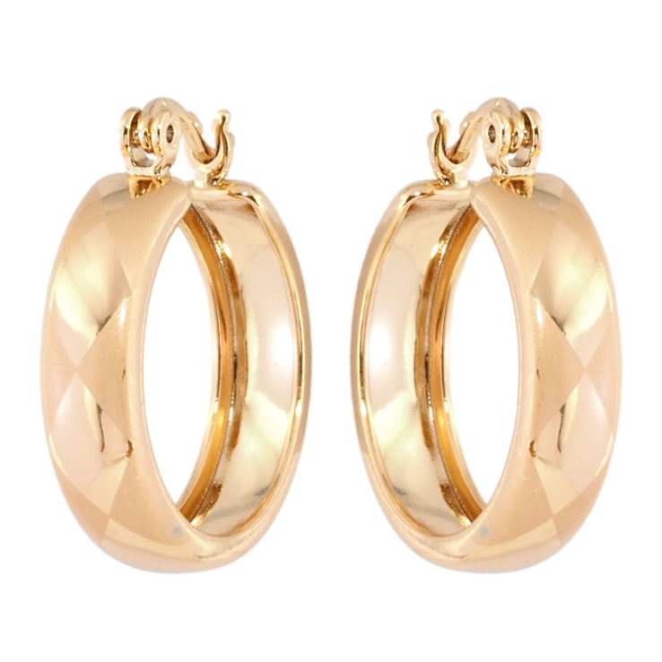 Сережки Xuping Позолота 18K замок-шпилька Кільця з візерунком напиленням ø 2см фото №3 Сережки Xuping Позолота 18K замок-шпилька Кільця з візерунком напиленням ø 2см фото №3