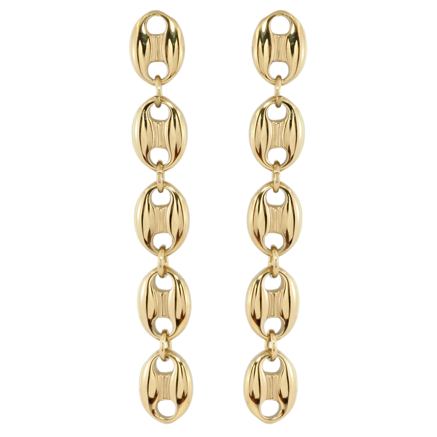 Серьги Xuping TTM Stainless Steel цвет 14K пусеты Декоративные подвески фото №1