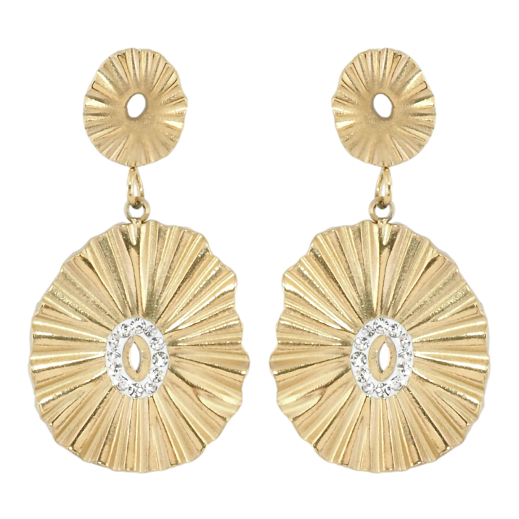 Серьги Xuping TTM Stainless Steel цвет 14K пусеты Декоративные подвески фото №23