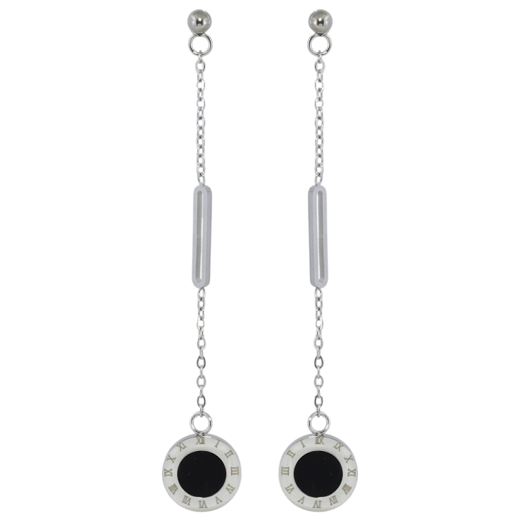 Серьги Xuping TTM Stainless Steel цвет Родий пусеты Декоративные подвески фото №10