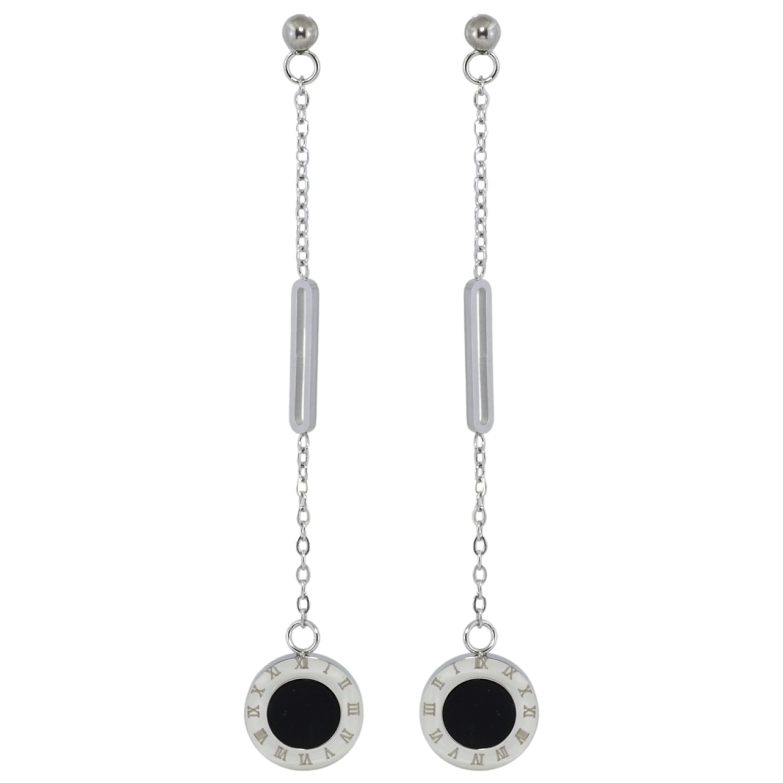 Серьги Xuping TTM Stainless Steel цвет Родий пусеты Декоративные подвески фото №21