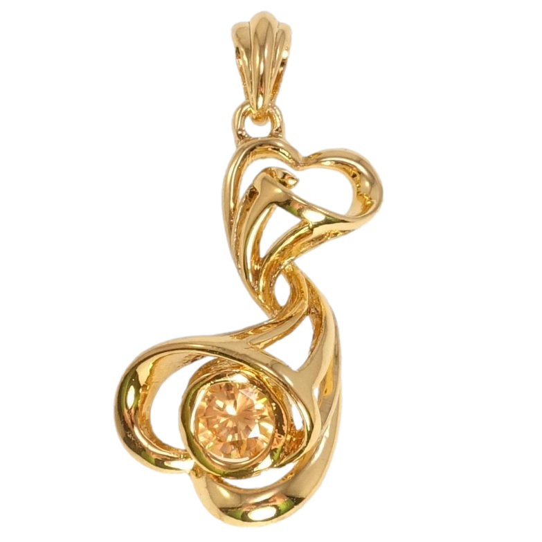 Кулон Fallon Позолота 18K Абстрактні серця фото №1