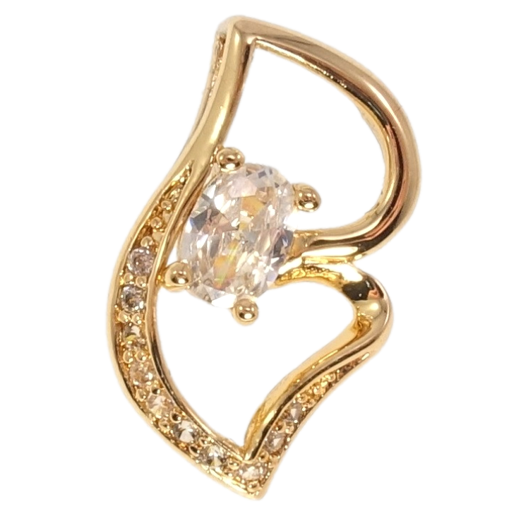 Кулон Fallon Позолота 18K Фігурна підвіска з цирконієм фото №8 Кулон Fallon Позолота 18K Фігурна підвіска з цирконієм фото №8