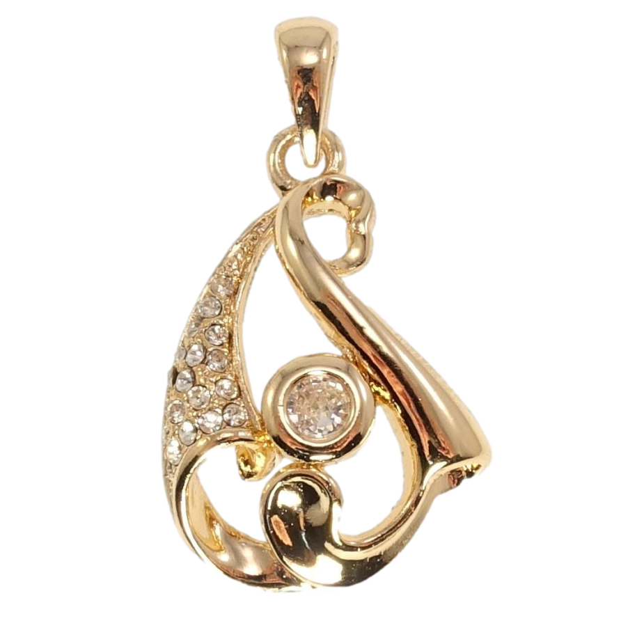 Кулон Fallon Позолота 18K Декоративная капля с цирконием фото №1