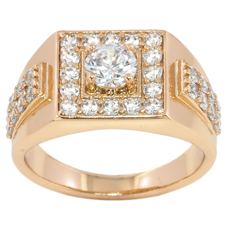 Перстень Xuping Позолота 18K Інкрустація цирконієм фото №9 Перстень Xuping Позолота 18K Інкрустація цирконієм фото №9