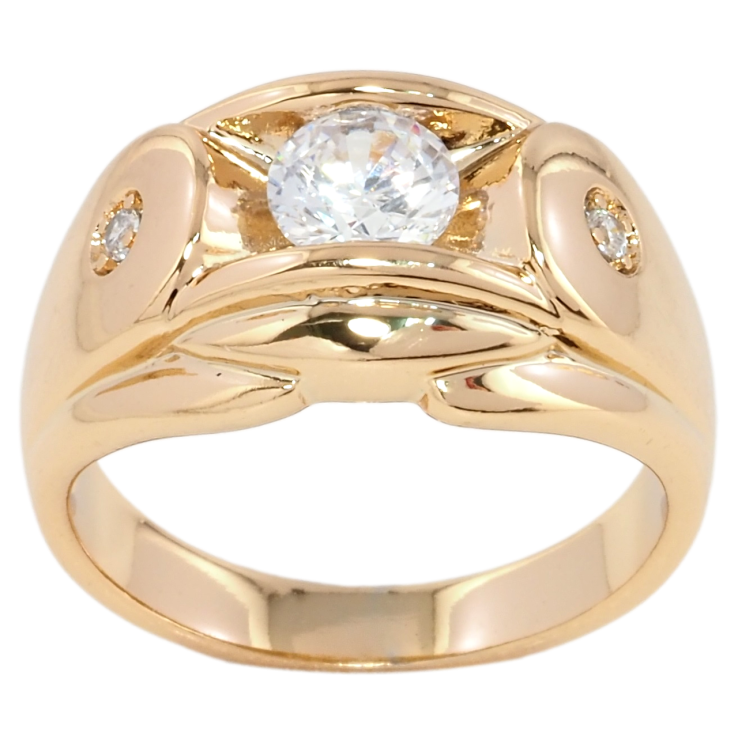 Перстень Xuping Позолота 18K Декоративний візерунок з фіанітом фото №13 Перстень Xuping Позолота 18K Декоративний візерунок з фіанітом фото №13