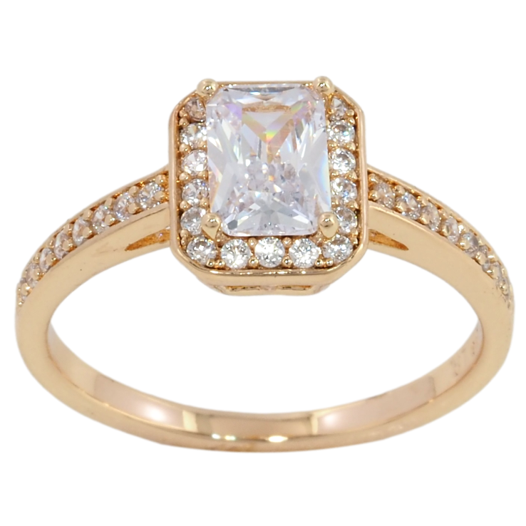 Каблучка Xuping M&L Колір 18К Кристал в обрамленні цирконію фото №2