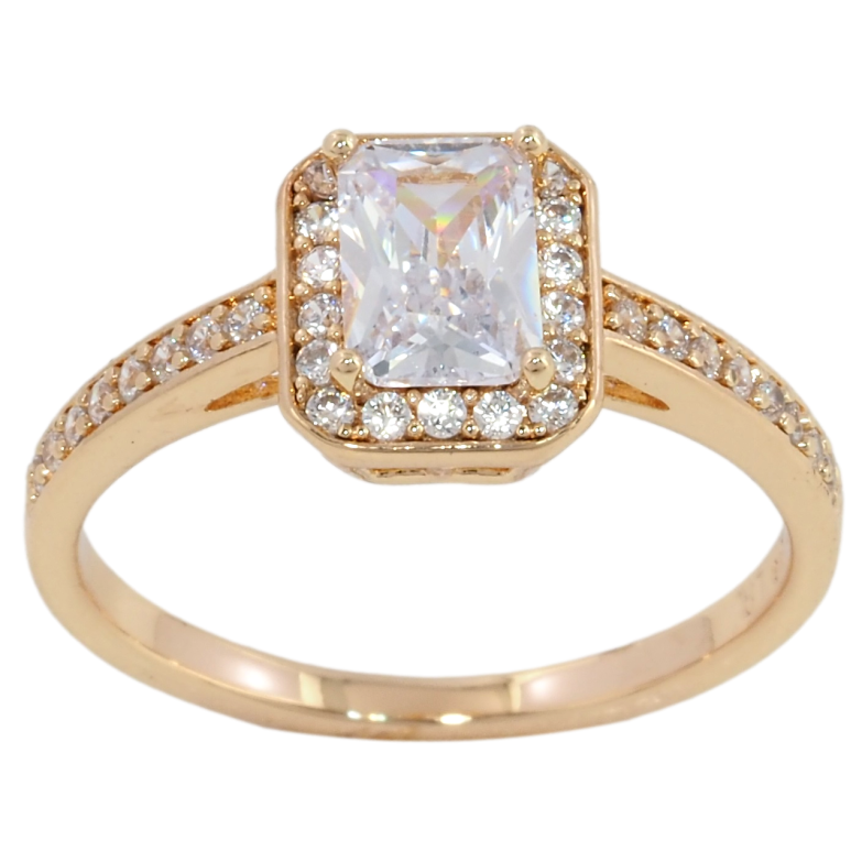 Каблучка Xuping M&L Колір 18К Кристал в обрамленні цирконію фото №1