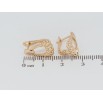 Серьги Xuping Позолота 18K английский замок Декоративный узор фото №2