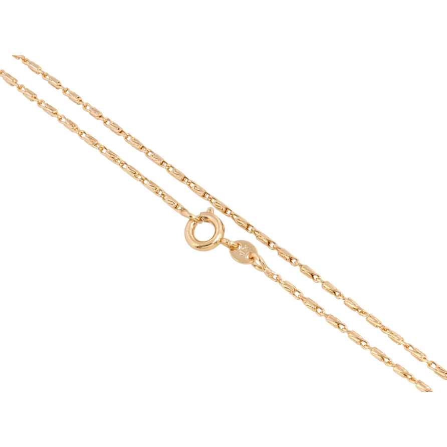 Цепочка Xuping Позолота 18K Плетение Улитка длина 45см х 1.5мм фото №1