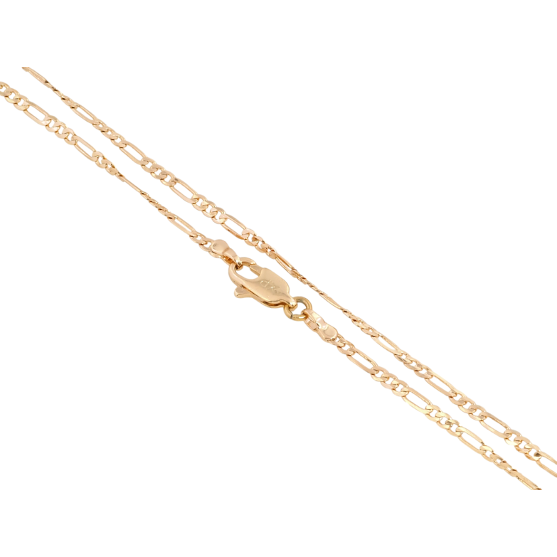 Цепочка Xuping Позолота 18K Плетение Фигаро перекрученное длина 50см х 2мм фото №9