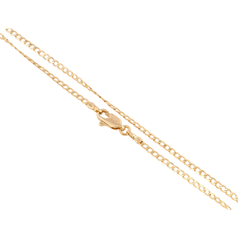 Ланцюжок Xuping Позолота 18K Плетіння Панцирне перекручене довжина 50см х 2мм фото №1