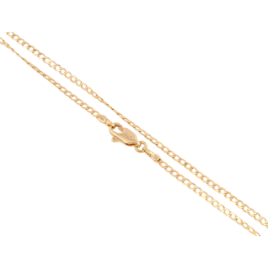 Ланцюжок Xuping Позолота 18K Плетіння Панцирне перекручене довжина 50см х 2мм фото №1