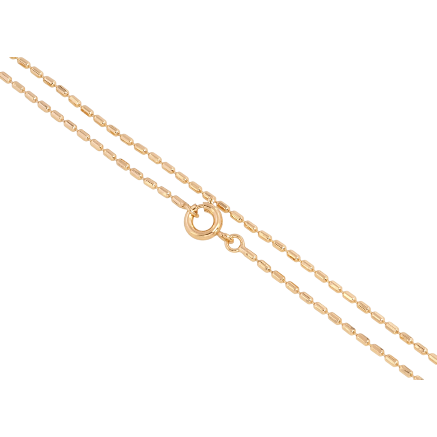 Цепочка Xuping Позолота 18K Плетение Перлина длина 49см х 1мм фото №1