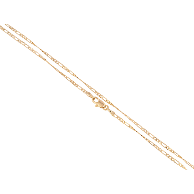 Ланцюжок Xuping Позолота 18K Плетіння Фігаро перекручене довжина 45см х 2мм фото №10