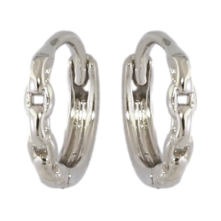 Серьги Xuping Родий колечки Декоративный узор цепочка фото №17