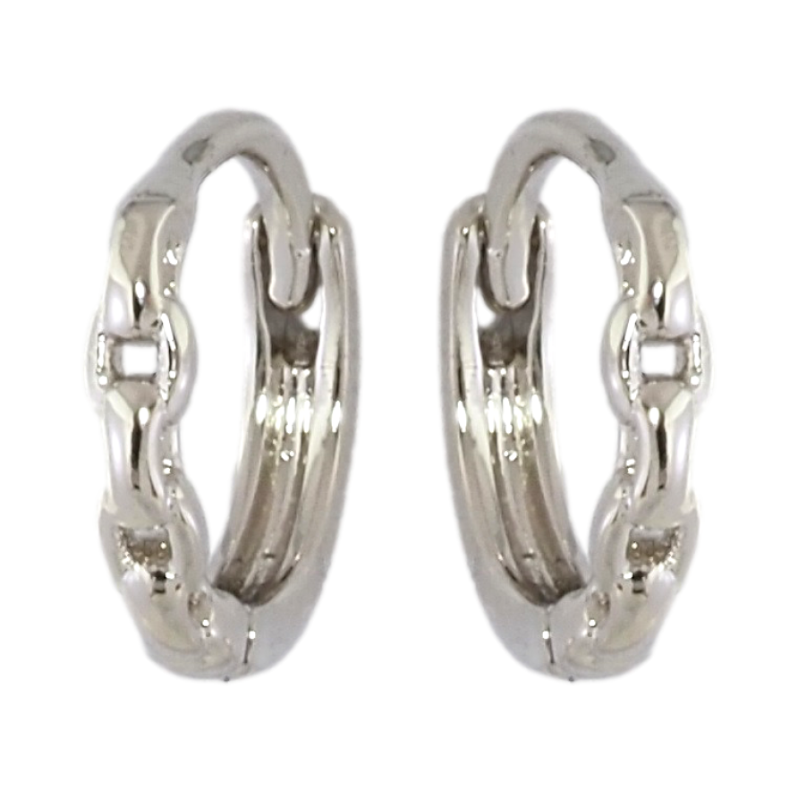 Серьги Xuping Родий колечки Декоративный узор цепочка фото №1