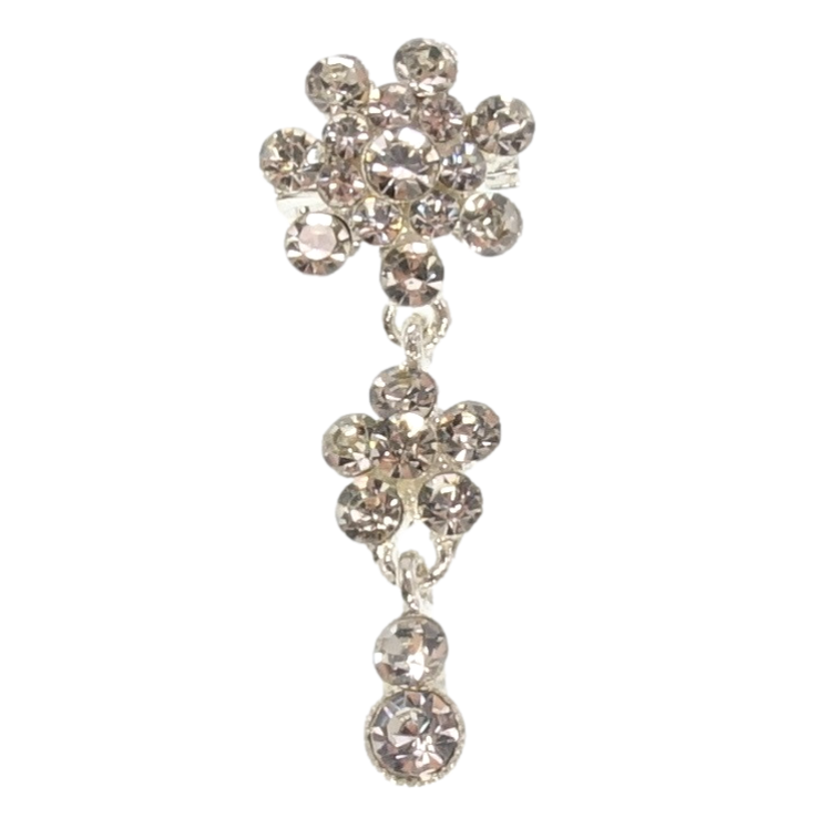 Брошка Кристальні квіточки зі страз фото №6