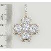 Кулон Xuping Родій Квітка з кристалами для ланцюжка до 5 мм фото №2