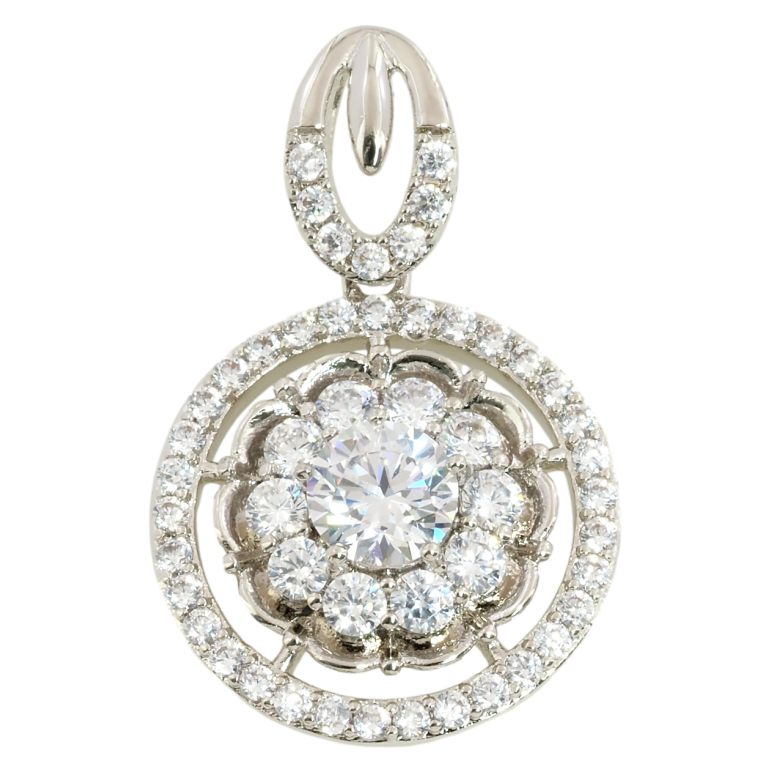 Кулон Xuping Родий Инкрустация цирконием для цепочки до 4мм фото №1