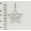 Кулон Xuping Родій Зірка з цирконієм для ланцюжка до 5 мм фото №2