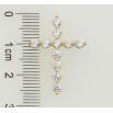 Кулон Xuping Позолота 18K Хрест із цирконієм для ланцюжка до 3мм фото №2
