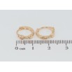 Серьги Xuping Позолота 18K колечки Декоративный узор фото №2