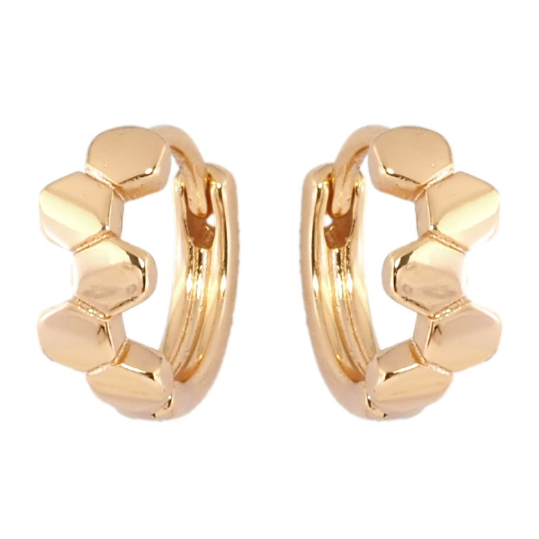 Серьги Xuping Позолота 18K колечки Декоративный узор фото №1