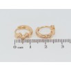 Серьги Xuping Позолота 18K колечки Декоративный узор фото №2