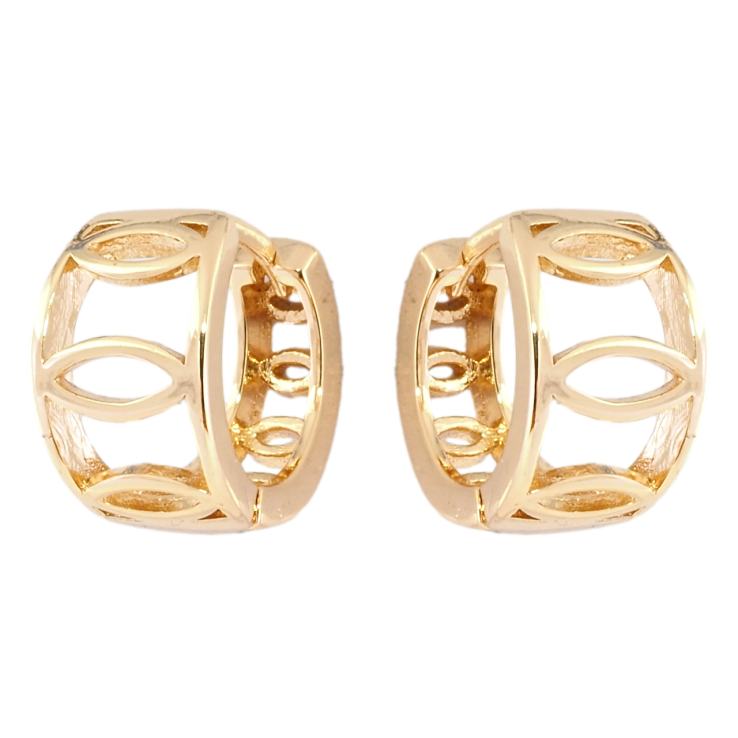 Серьги Xuping Позолота 18K колечки Декоративный узор фото №19
