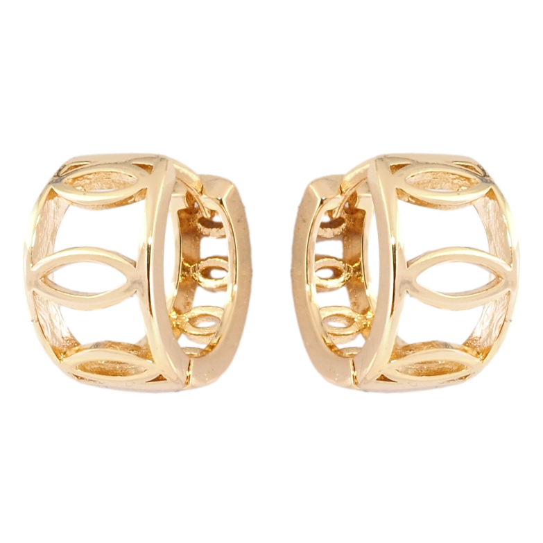 Серьги Xuping Позолота 18K колечки Декоративный узор фото №2