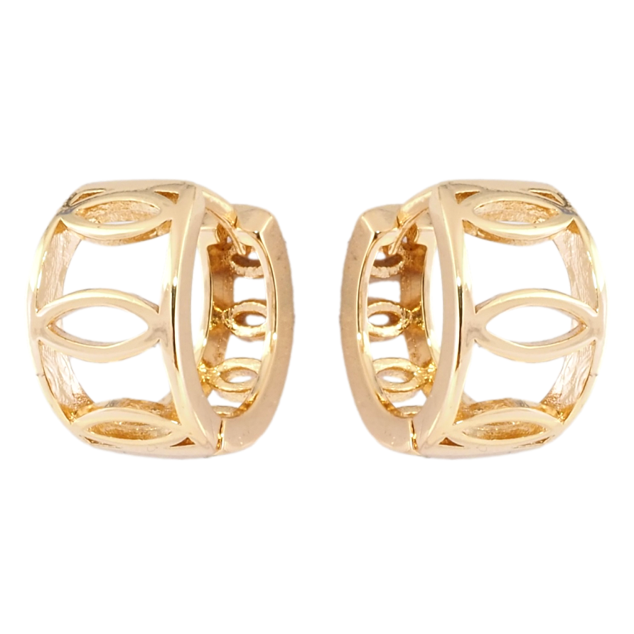 Серьги Xuping Позолота 18K колечки Декоративный узор фото №1