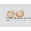 Серьги Xuping Позолота 18K колечки Декоративный узор фото №2