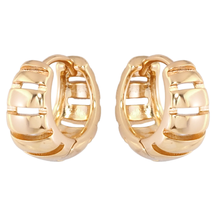 Серьги Xuping Позолота 18K колечки Декоративный узор фото №15