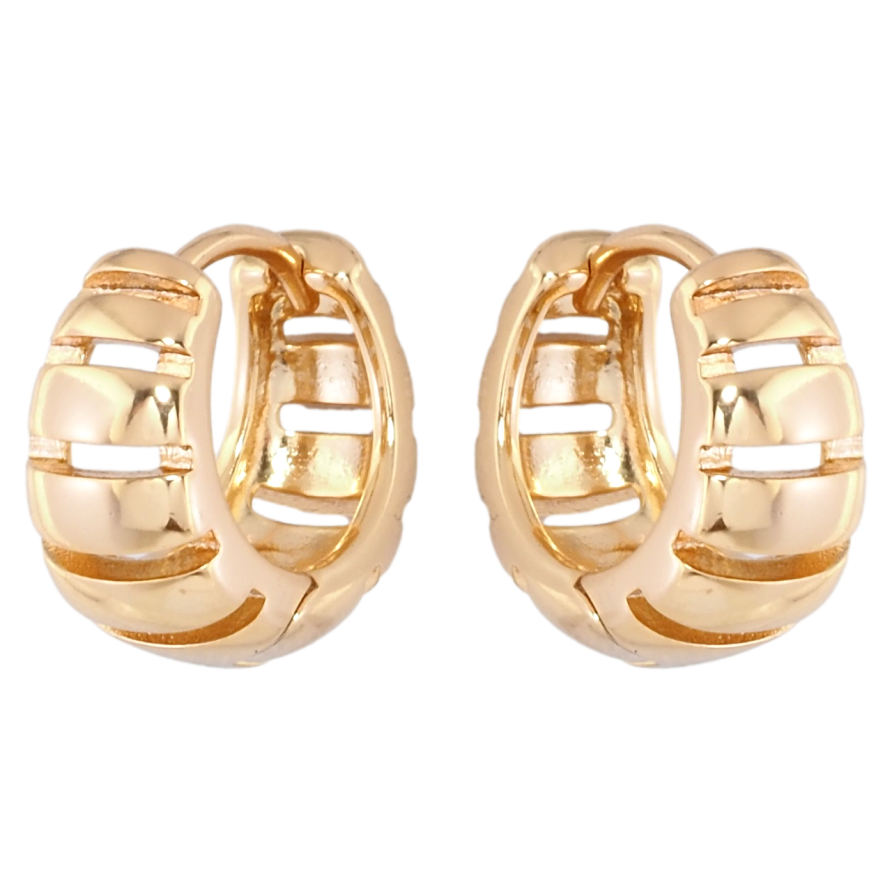 Серьги Xuping Позолота 18K колечки Декоративный узор фото №1