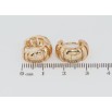 Серьги Xuping Позолота 18K колечки Декоративный узор фото №2