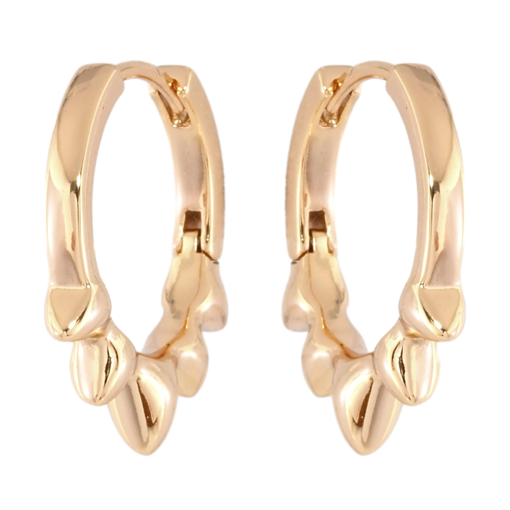 Серьги Xuping Позолота 18K колечки Декоративный узор фото №16