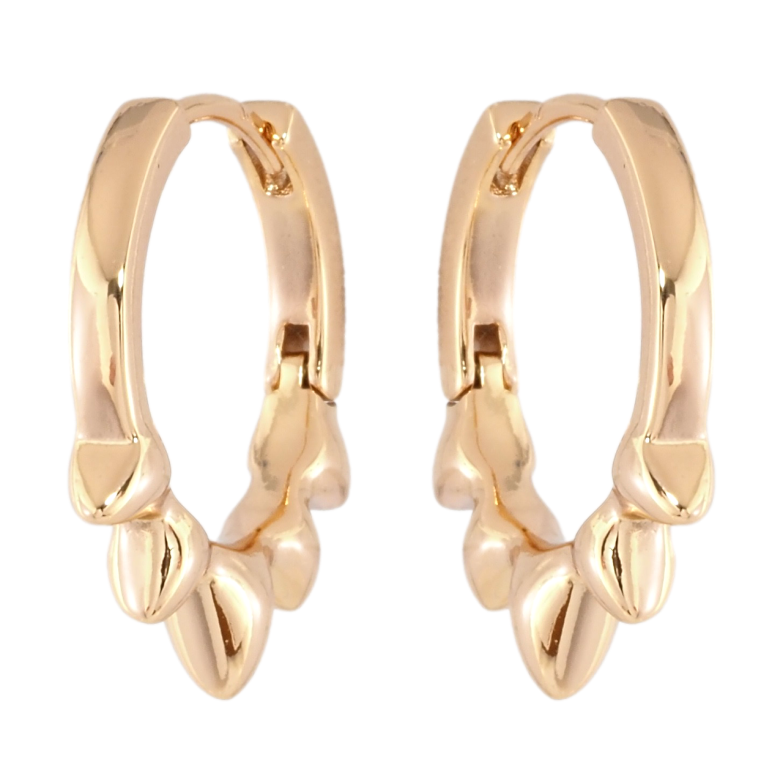 Серьги Xuping Позолота 18K колечки Декоративный узор фото №1