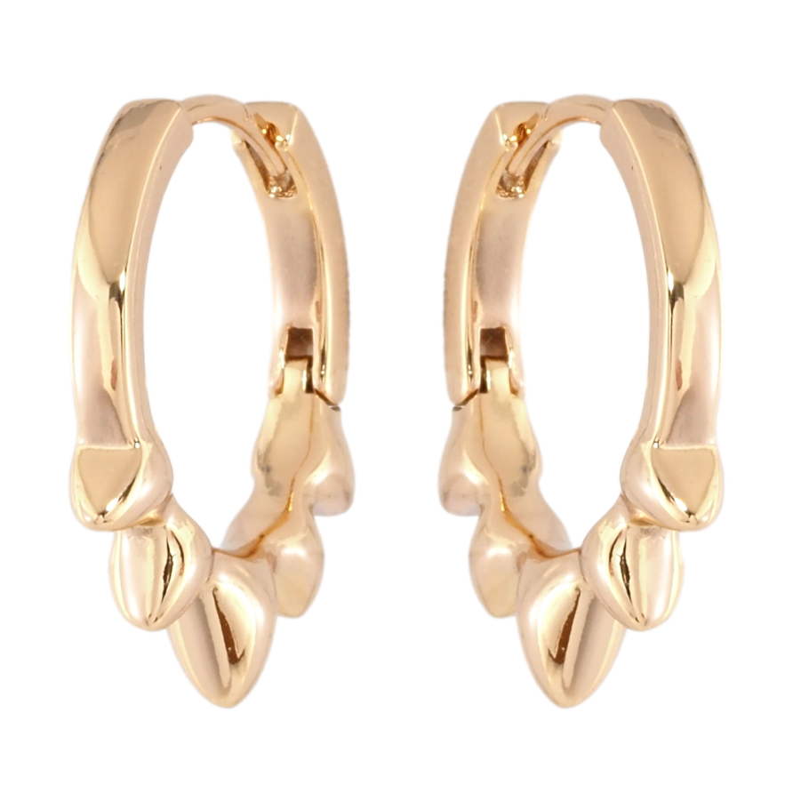 Серьги Xuping Позолота 18K колечки Декоративный узор фото №1