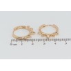 Серьги Xuping Позолота 18K колечки Декоративный узор фото №2