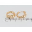 Серьги Xuping Позолота 18K колечки Декоративный узор фото №2