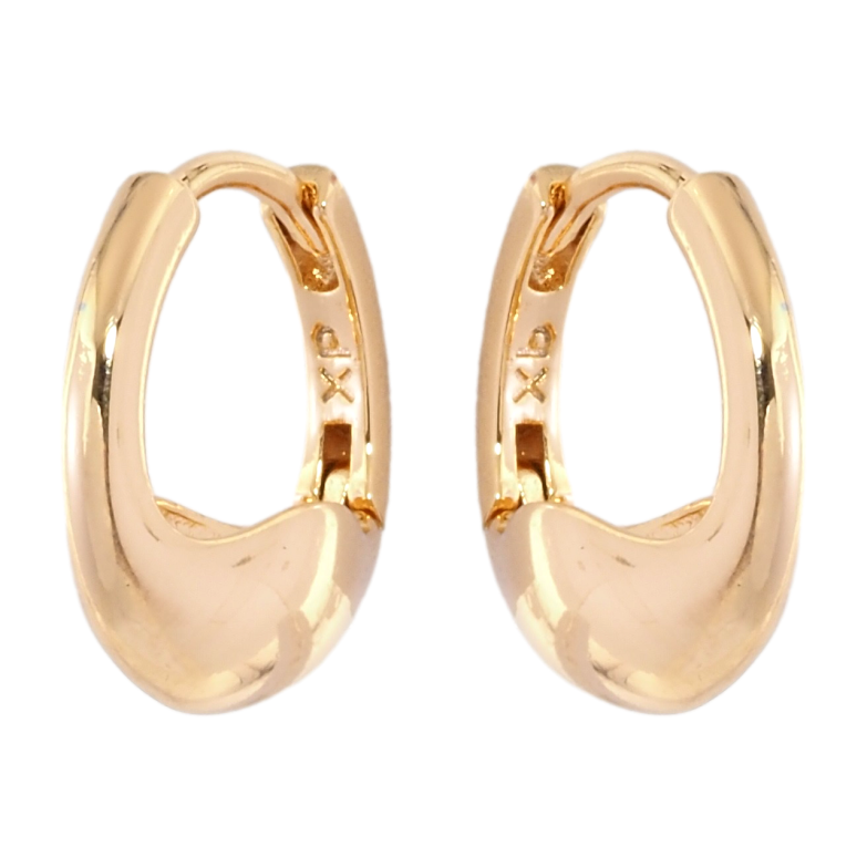 Серьги Xuping Позолота 18K колечки Декоративный узор фото №1