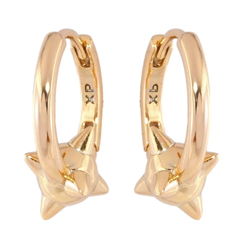 Сережки Xuping Позолота 18K колечка Декоративний візерунок фото №1