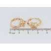 Серьги Xuping Позолота 18K колечки Декоративный узор фото №2