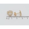 Серьги Xuping Позолота 18K пусеты Сердечки инкрустация цирконием фото №2 Серьги Xuping Позолота 18K пусеты Сердечки инкрустация цирконием фото №2
