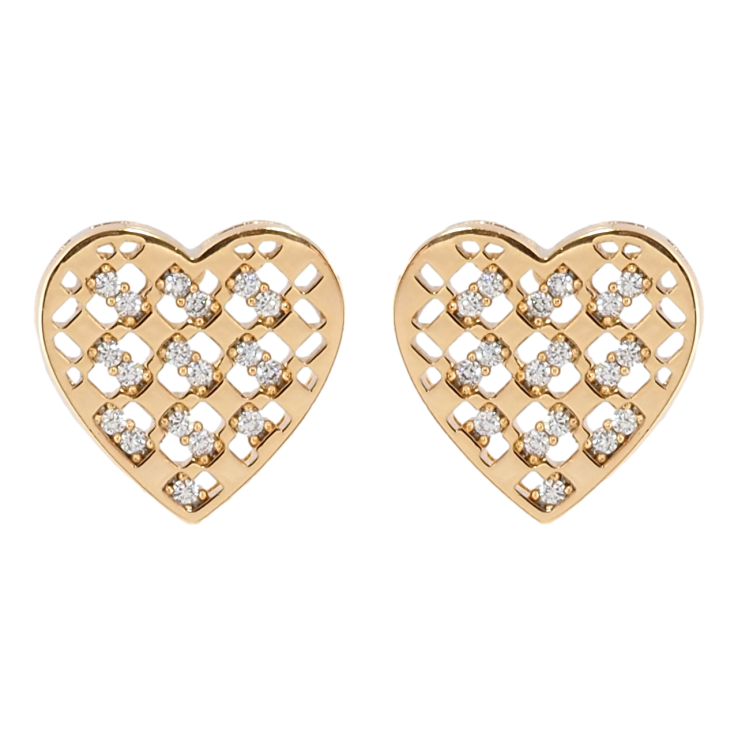 Серьги Xuping Позолота 18K пусеты Сердечки с цирконием фото №10 Серьги Xuping Позолота 18K пусеты Сердечки с цирконием фото №10